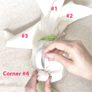 Bunny craft: how to wrap mug 3