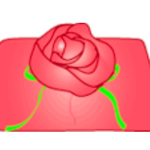 Rose shaped gift wrap