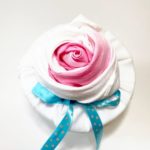 fabric gift wrap with rose