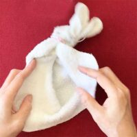 How to make rabbit with towel step5