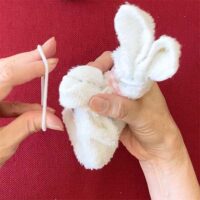 How to make rabbit with towel step8